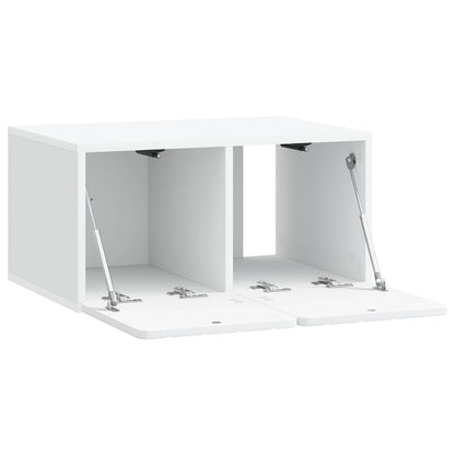 Nástěnná Tv Skříň 59,5 X 41 X 30 Cm Bílá Kompozitní Dřevo