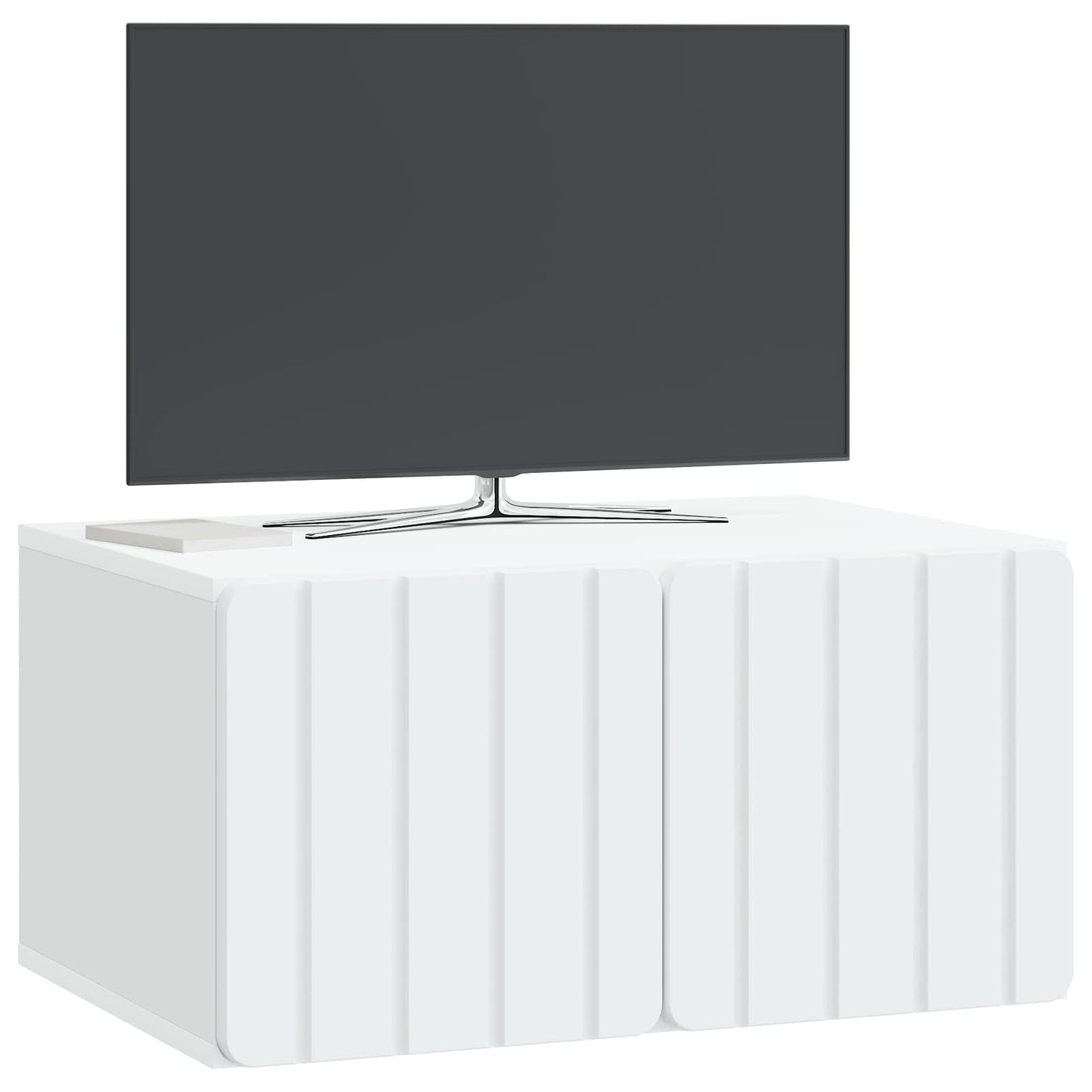 Nástěnná Tv Skříň 59,5 X 41 X 30 Cm Bílá Kompozitní Dřevo