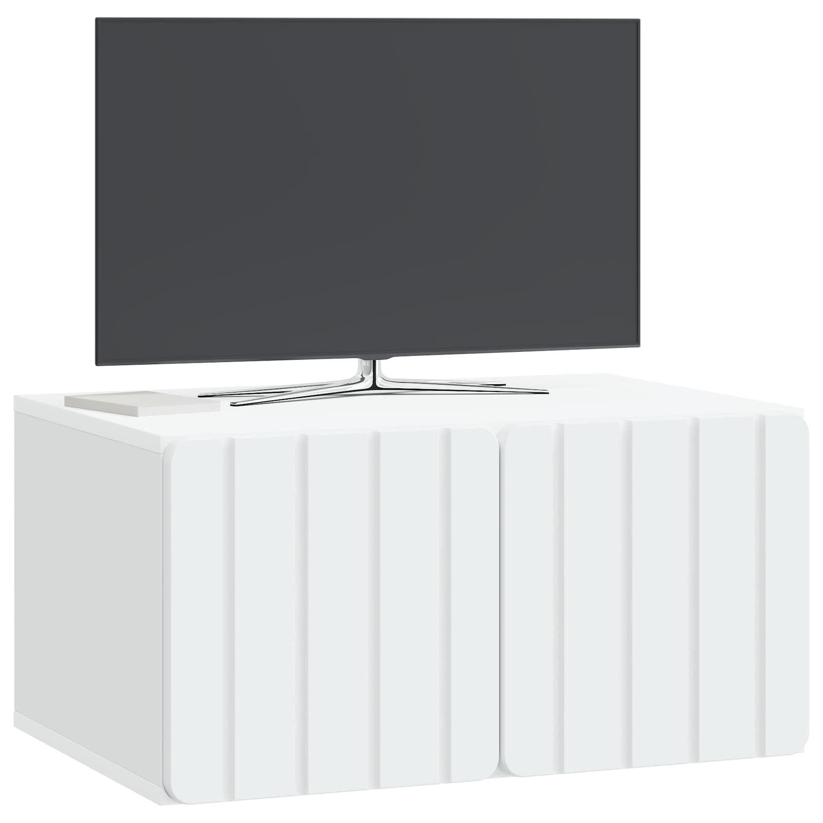 Nástěnná Tv Skříň 59,5 X 41 X 30 Cm Bílá Kompozitní Dřevo