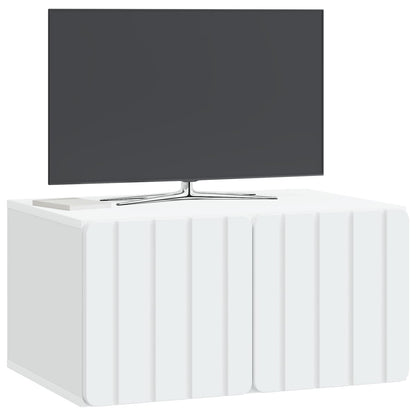 Nástěnná Tv Skříň 59,5 X 41 X 30 Cm Bílá Kompozitní Dřevo