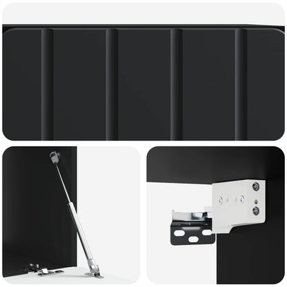 Nástěnná Tv Skříň 59,5 X 41 X 30 Cm Černá Kompozitní Dřevo
