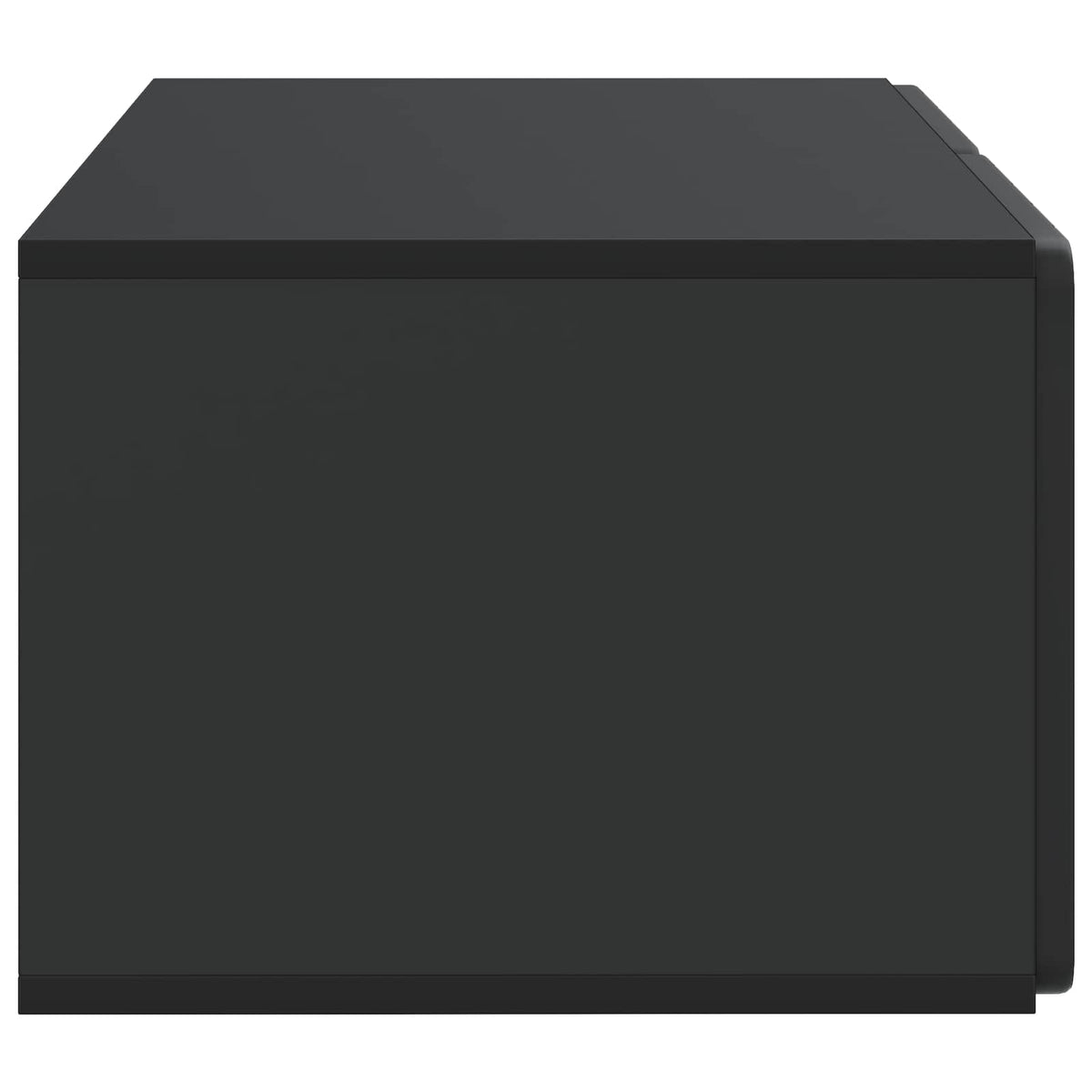Nástěnná Tv Skříň 59,5 X 41 X 30 Cm Černá Kompozitní Dřevo