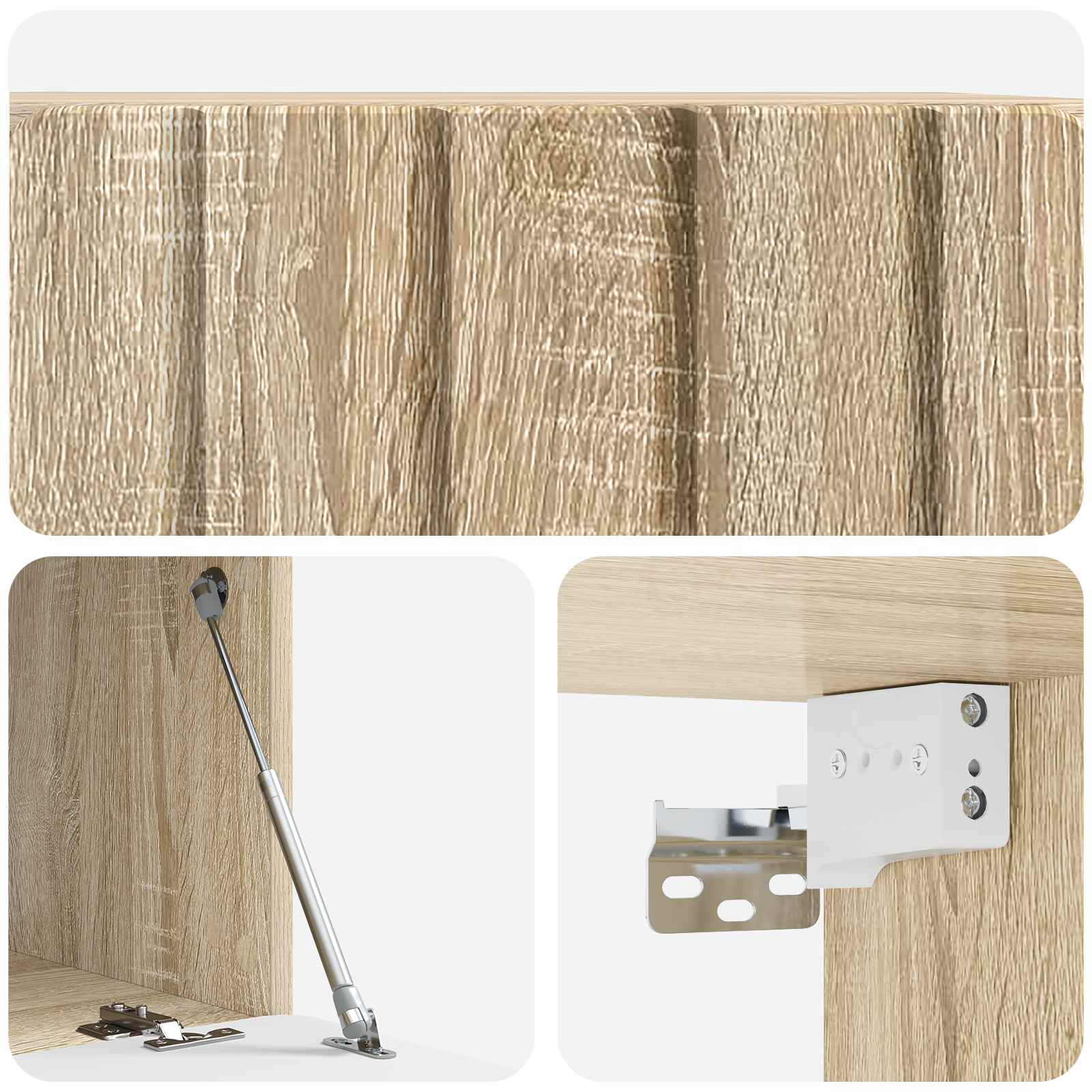 Nástěnná Tv Skříň 59,5 X 41 X 30 Cm Dub Sonoma Kompozitní Dřevo
