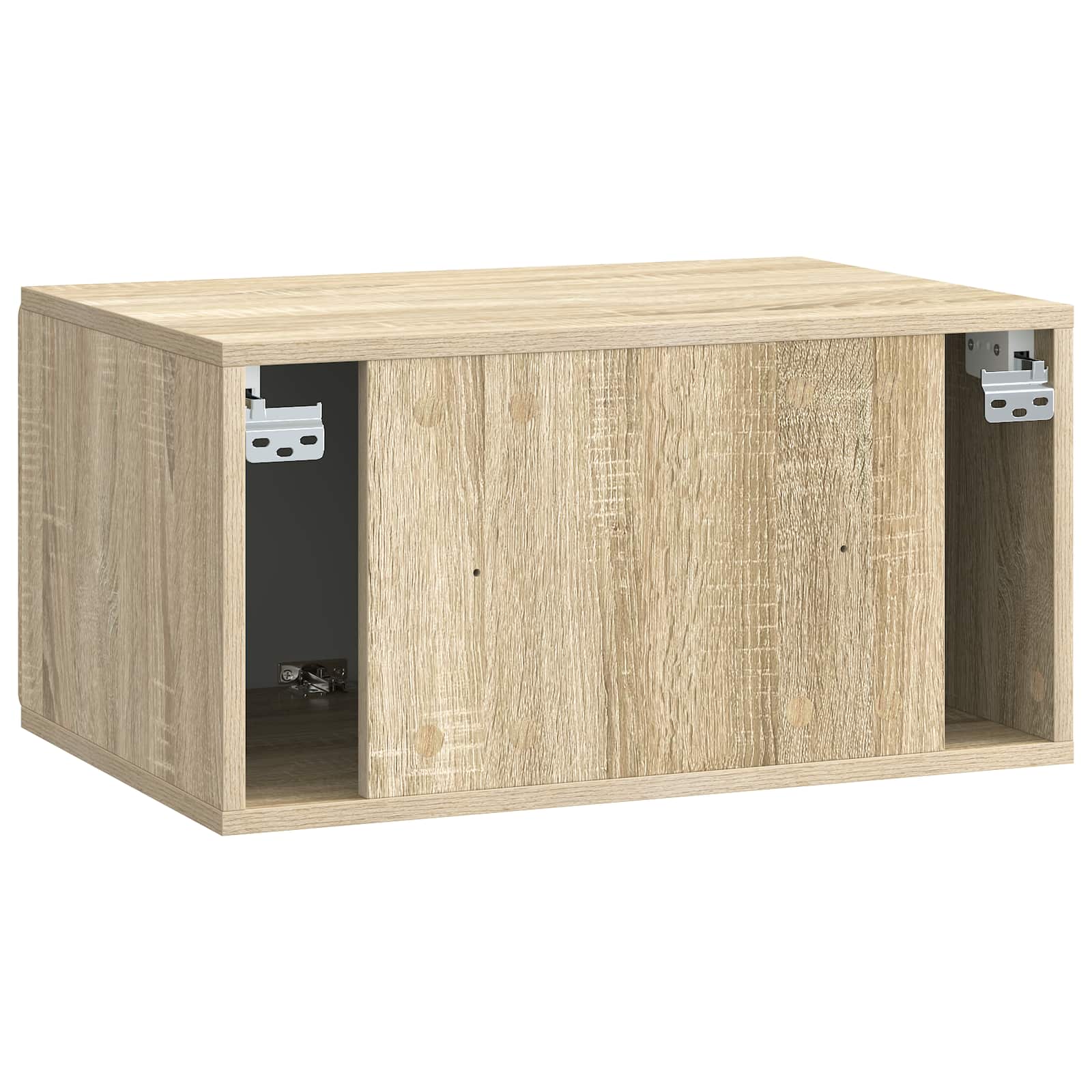 Nástěnná Tv Skříň 59,5 X 41 X 30 Cm Dub Sonoma Kompozitní Dřevo