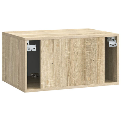 Nástěnná Tv Skříň 59,5 X 41 X 30 Cm Dub Sonoma Kompozitní Dřevo