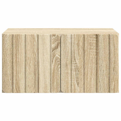 Nástěnná Tv Skříň 59,5 X 41 X 30 Cm Dub Sonoma Kompozitní Dřevo