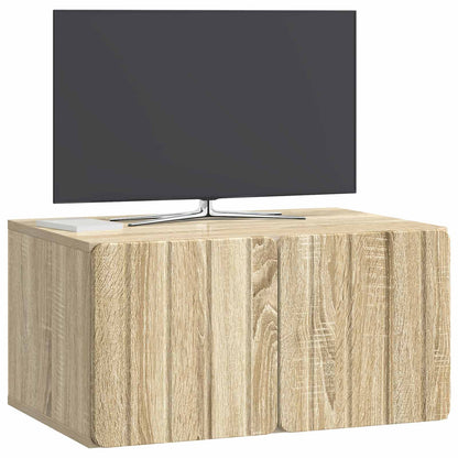 Nástěnná Tv Skříň 59,5 X 41 X 30 Cm Dub Sonoma Kompozitní Dřevo