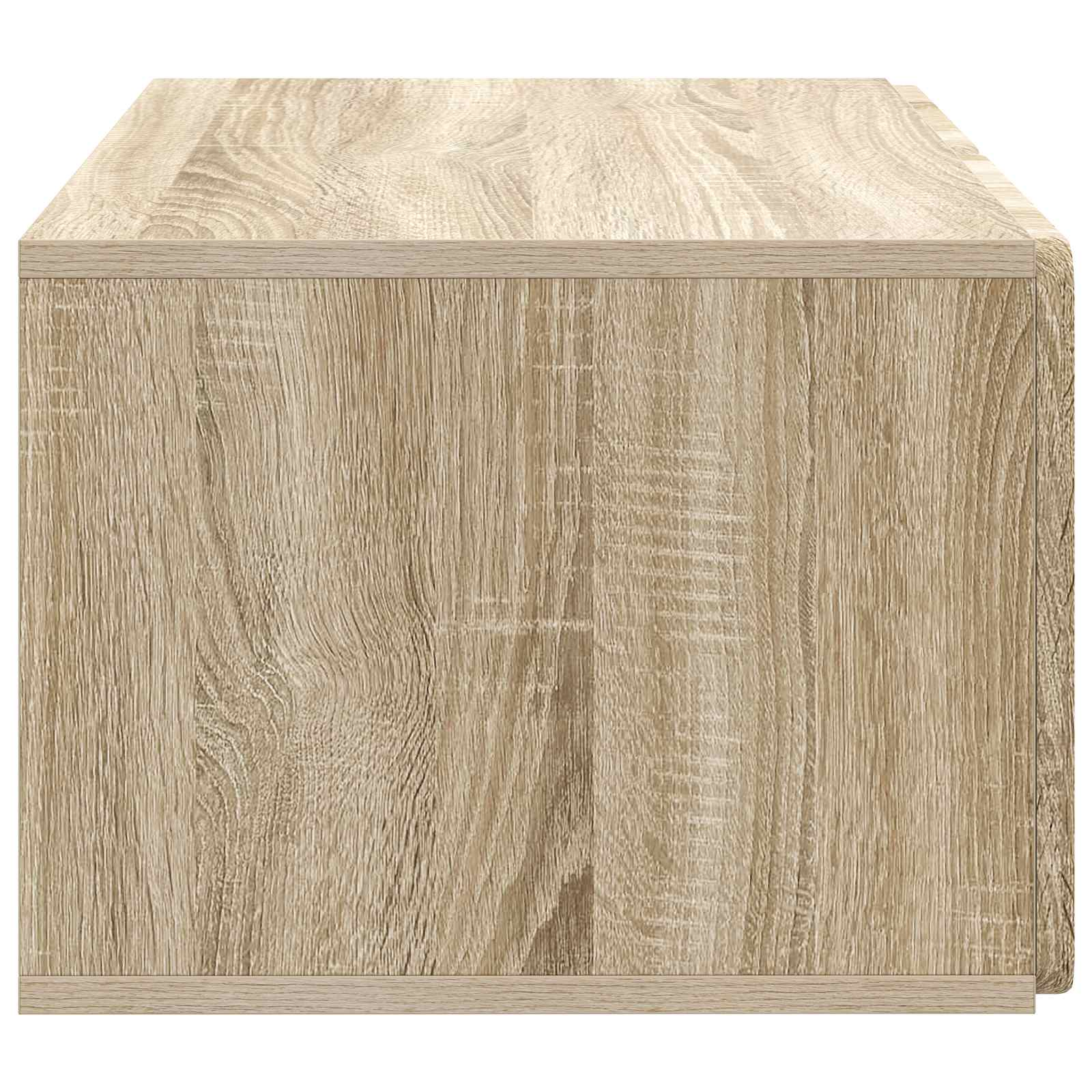 Nástěnná Tv Skříň 59,5 X 41 X 30 Cm Dub Sonoma Kompozitní Dřevo