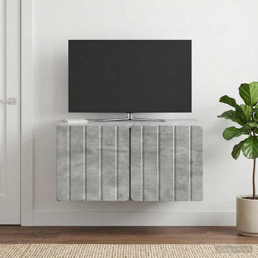 Nástěnná Tv Skříň 59,5 X 41 X 30 Cm Betonově Šedá