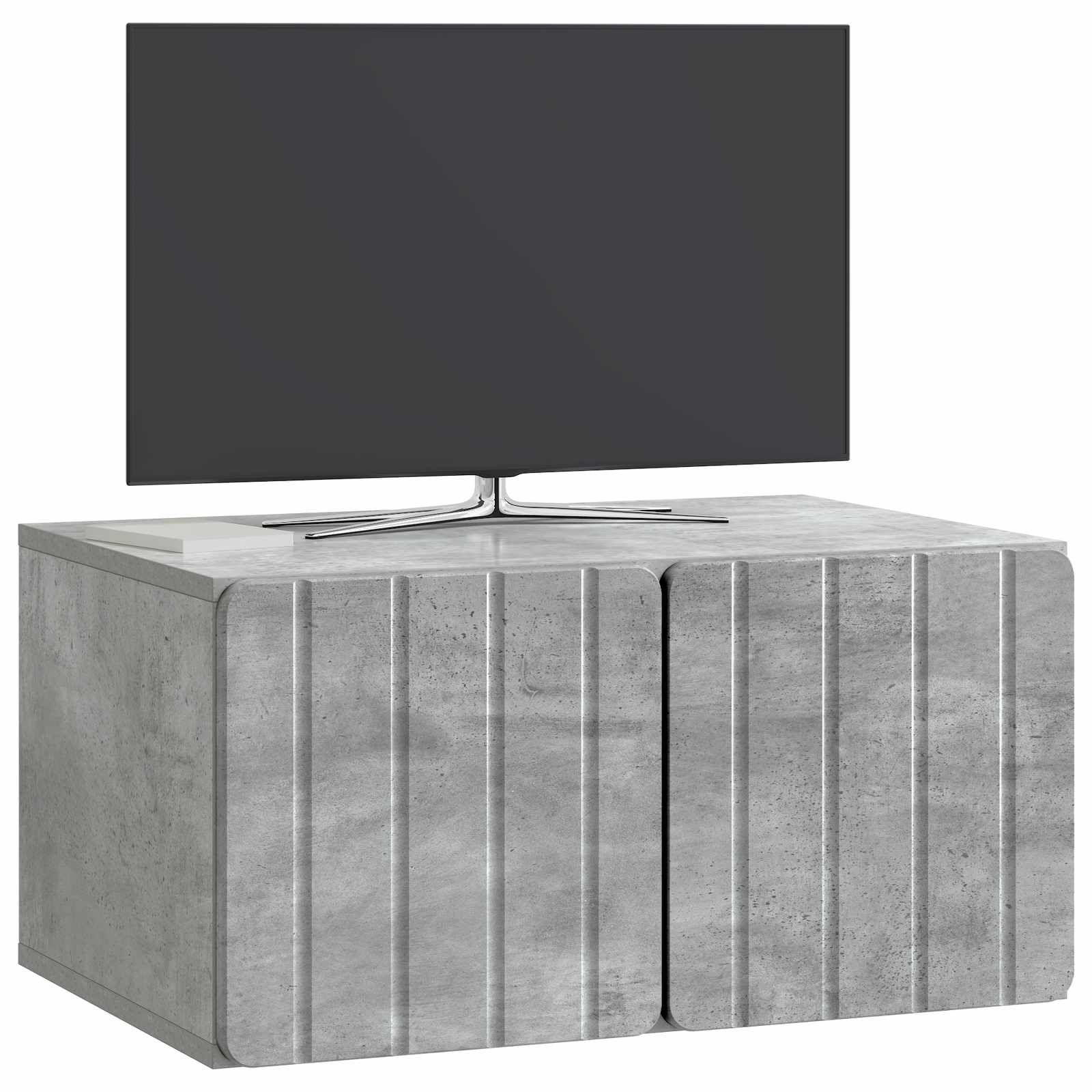 Nástěnná Tv Skříň 59,5 X 41 X 30 Cm Betonově Šedá