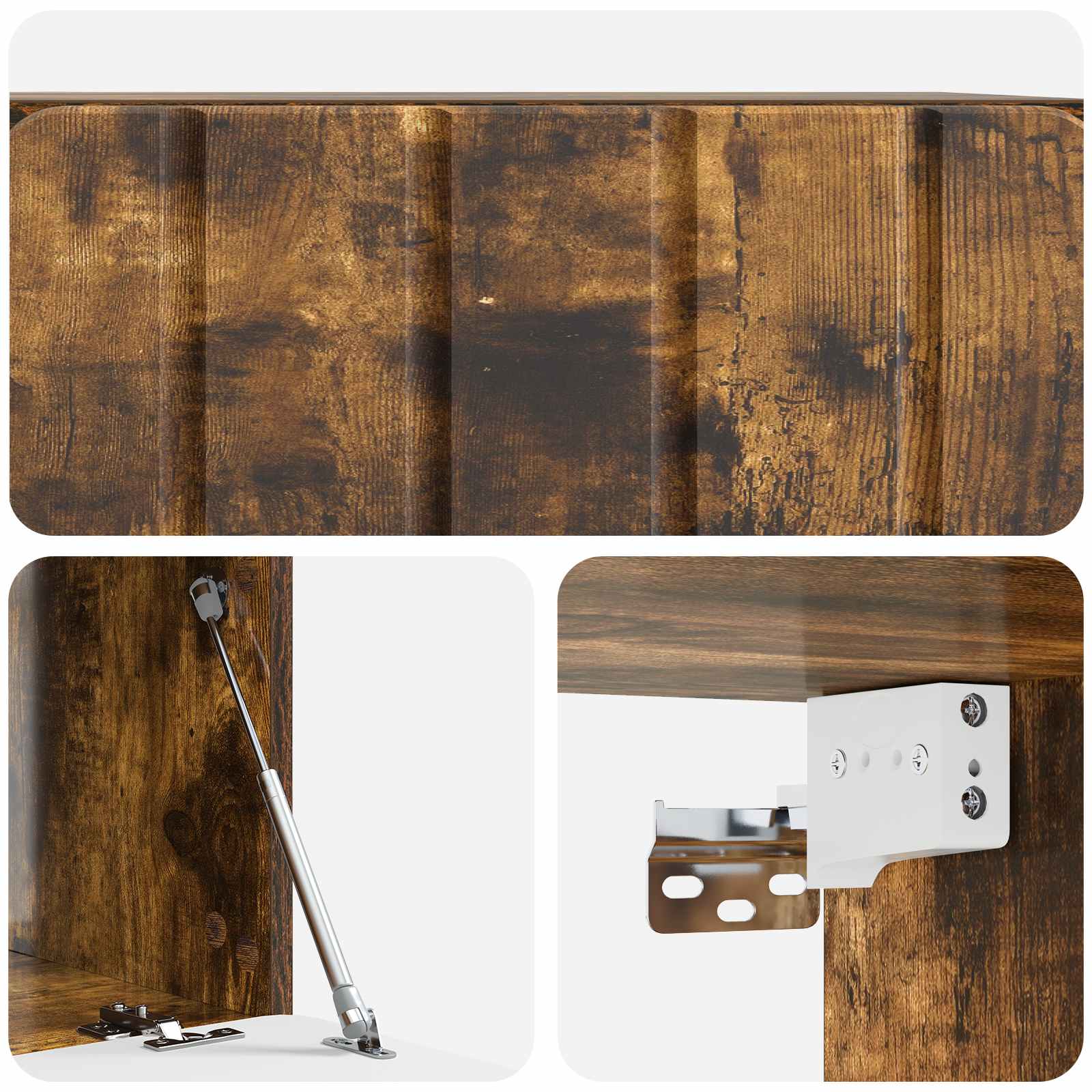 Nástěnná Tv Skříň 59,5 X 41 X 30 Cm Kouřový Dub