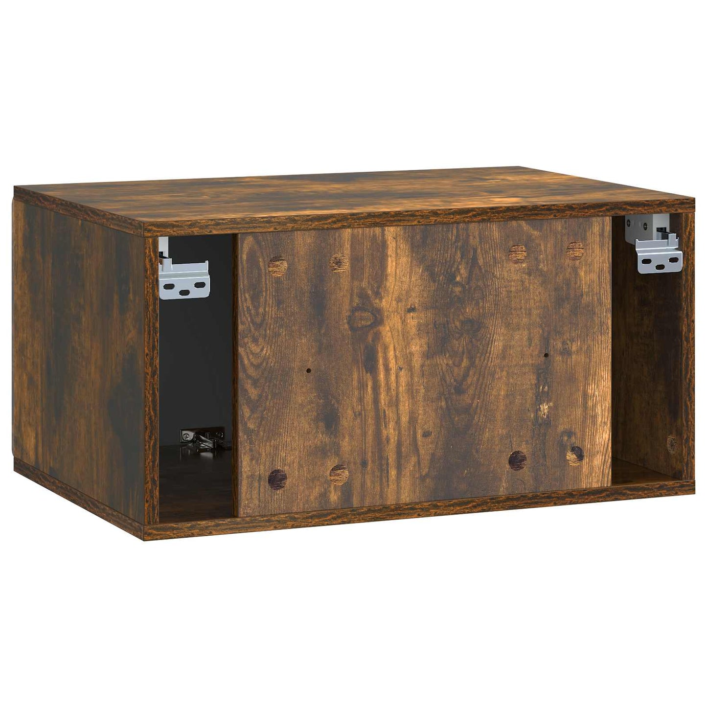 Nástěnná Tv Skříň 59,5 X 41 X 30 Cm Kouřový Dub