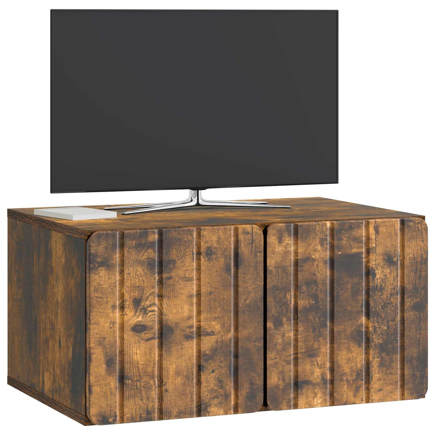 Nástěnná Tv Skříň 59,5 X 41 X 30 Cm Kouřový Dub