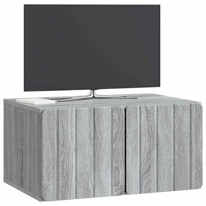 Nástěnná Tv Skříň 59,5 X 41 X 30 Cm Šedý Sonoma
