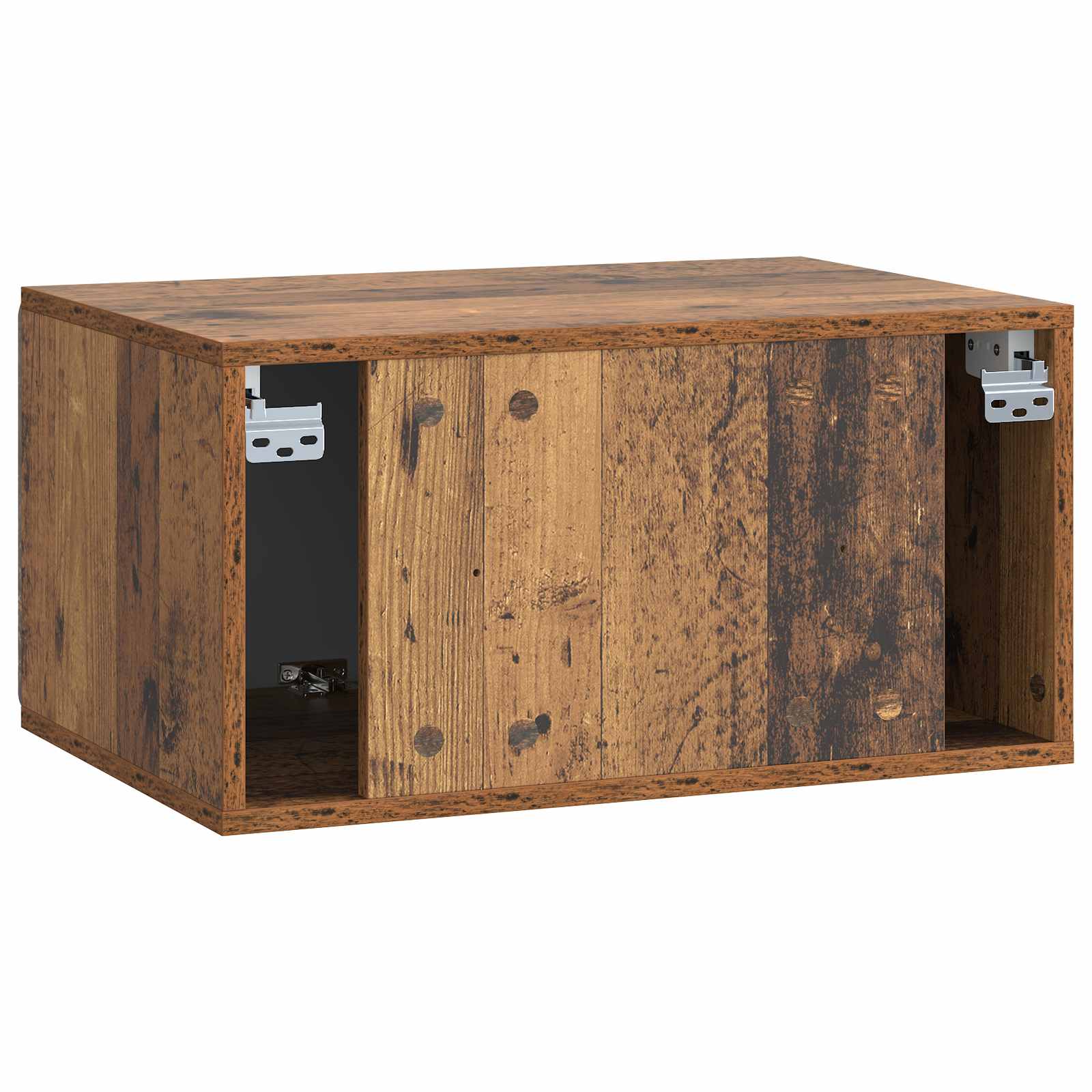 Nástěnná Tv Skříň 59,5 X 41 X 30 Cm Staré Dřevo