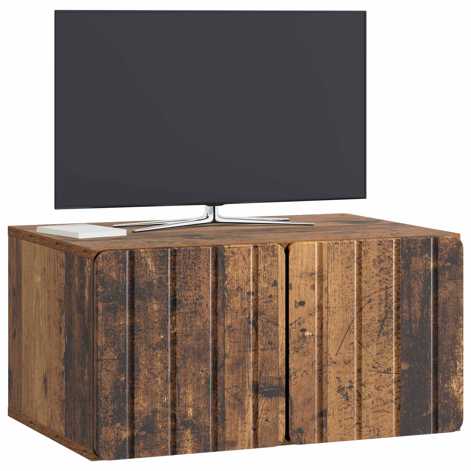 Nástěnná Tv Skříň 59,5 X 41 X 30 Cm Staré Dřevo