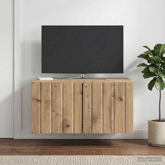 Nástěnná Tv Skříň 59,5 X 41 X 30 Cm Dub Artisan