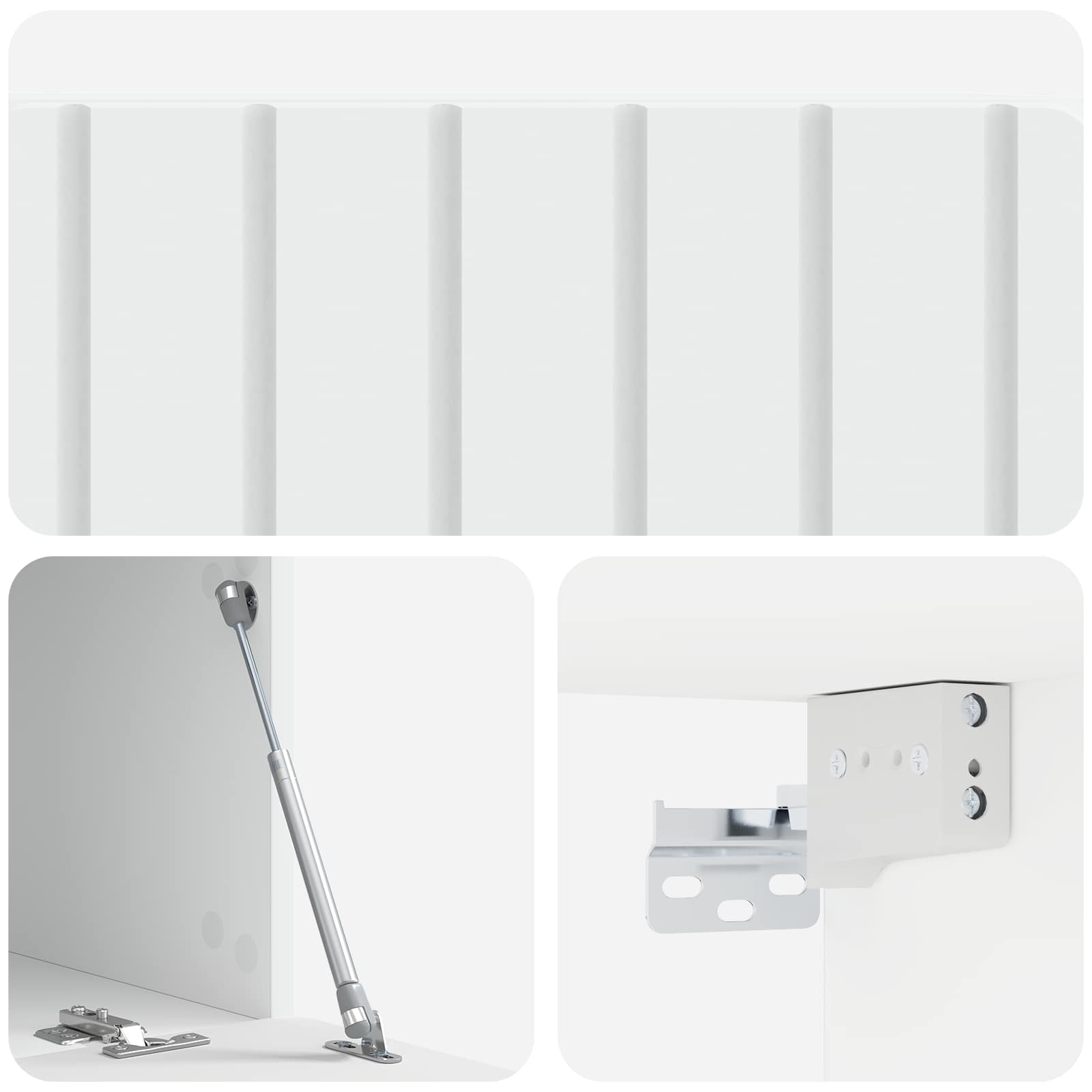 Nástěnná Tv Skříň 78,5 X 41 X 30 Cm Bílá Kompozitní Dřevo