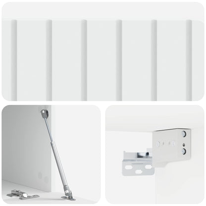 Nástěnná Tv Skříň 78,5 X 41 X 30 Cm Bílá Kompozitní Dřevo