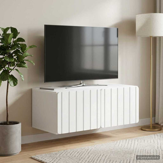 Nástěnná Tv Skříň 78,5 X 41 X 30 Cm Bílá Kompozitní Dřevo