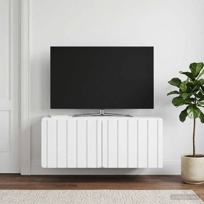 Nástěnná Tv Skříň 78,5 X 41 X 30 Cm Bílá Kompozitní Dřevo