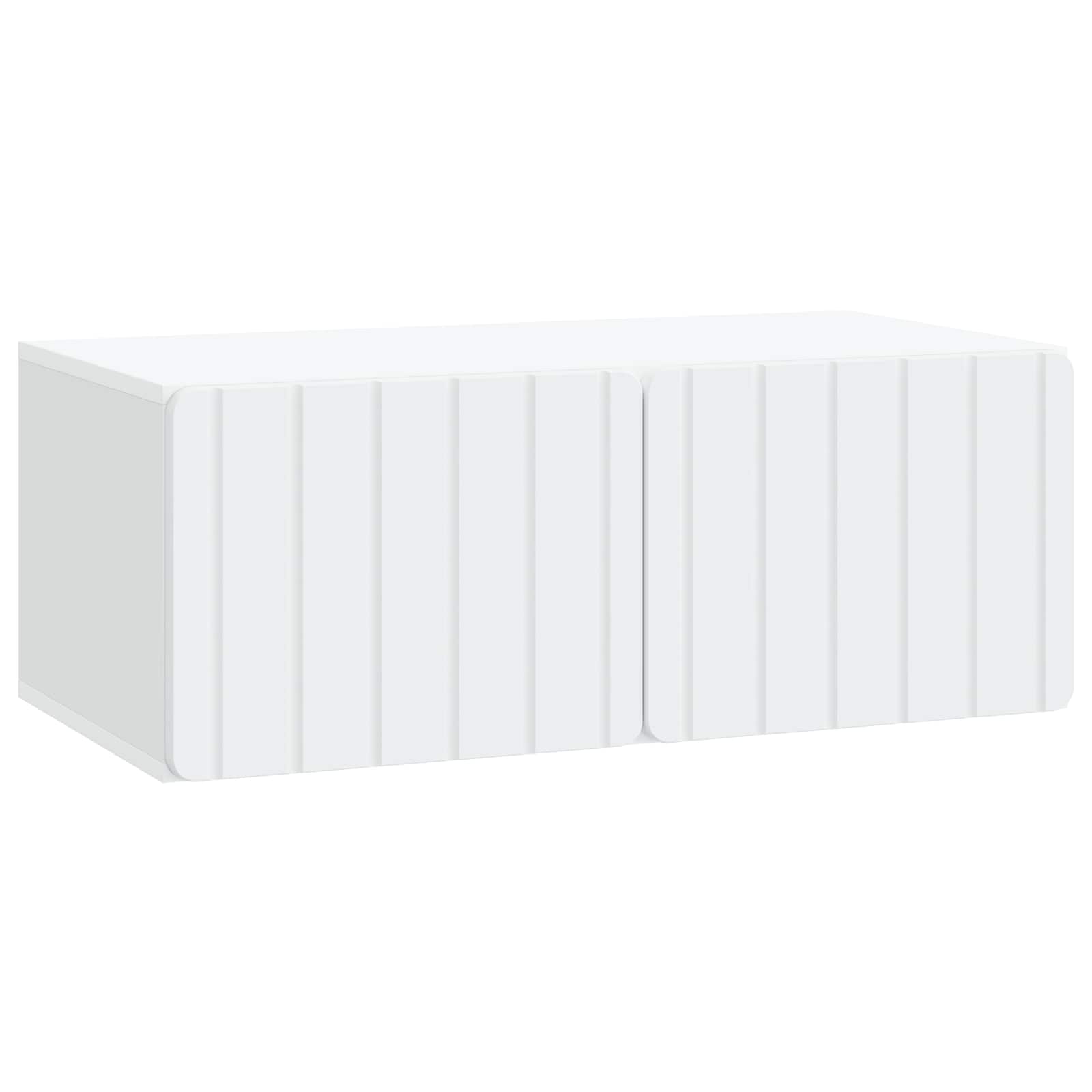 Nástěnná Tv Skříň 78,5 X 41 X 30 Cm Bílá Kompozitní Dřevo