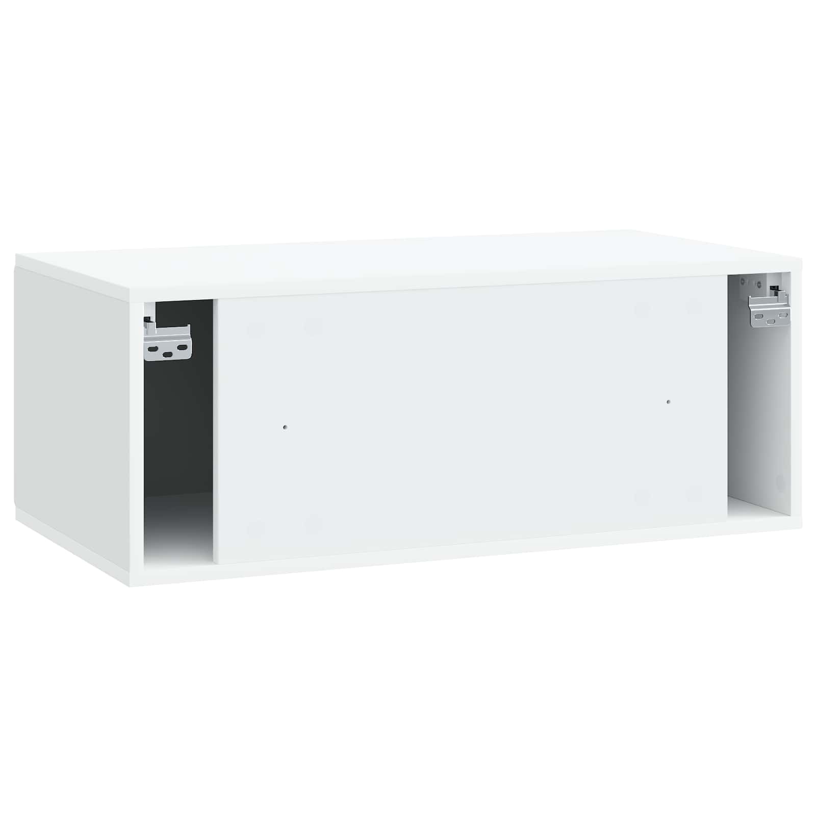 Nástěnná Tv Skříň 78,5 X 41 X 30 Cm Bílá Kompozitní Dřevo