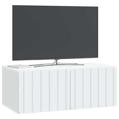 Nástěnná Tv Skříň 78,5 X 41 X 30 Cm Bílá Kompozitní Dřevo