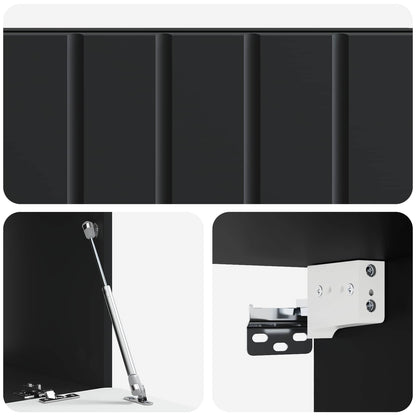 Nástěnná Tv Skříň 78,5 X 41 X 30 Cm Černá Kompozitní Dřevo