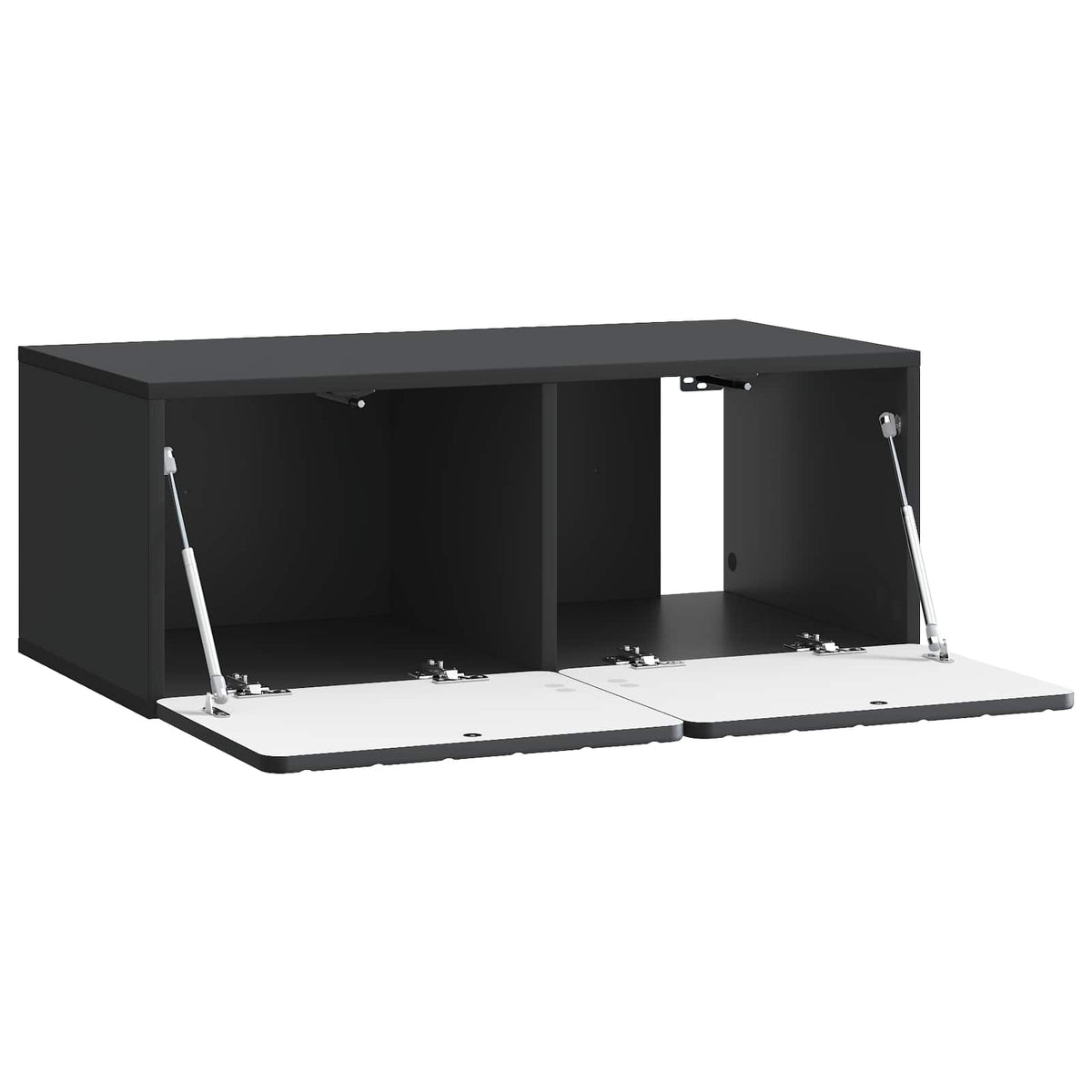 Nástěnná Tv Skříň 78,5 X 41 X 30 Cm Černá Kompozitní Dřevo