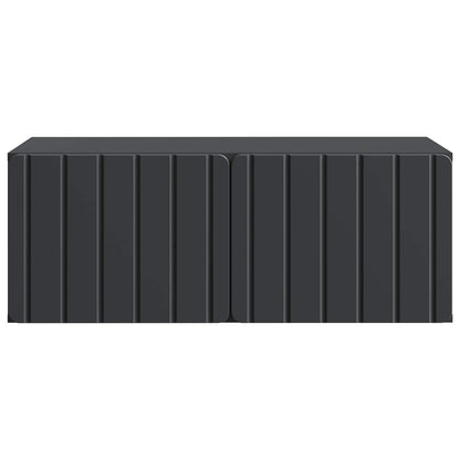 Nástěnná Tv Skříň 78,5 X 41 X 30 Cm Černá Kompozitní Dřevo