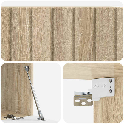 Nástěnná Tv Skříň 78,5 X 41 X 30 Cm Dub Sonoma Kompozitní Dřevo