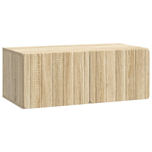 Nástěnná Tv Skříň 78,5 X 41 X 30 Cm Dub Sonoma Kompozitní Dřevo
