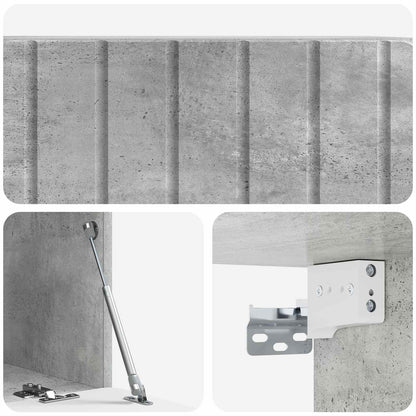 Nástěnná Tv Skříň 78,5 X 41 X 30 Cm Betonově Šedá