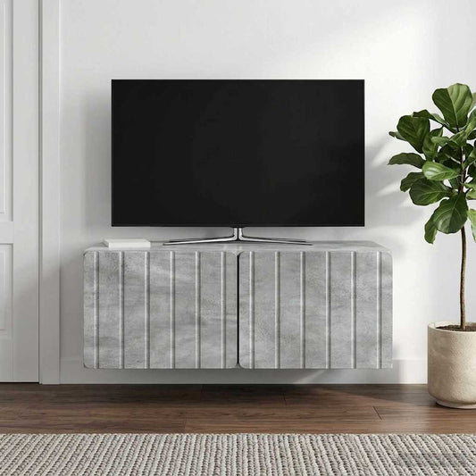 Nástěnná Tv Skříň 78,5 X 41 X 30 Cm Betonově Šedá