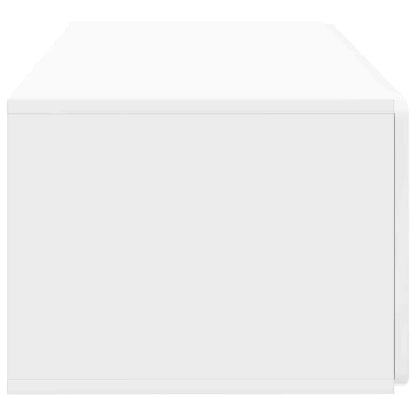 Nástěnná Tv Skříň 78,5 X 41 X 30 Cm Bílá S Vysokým Leskem