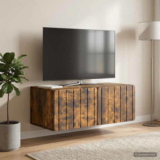 Nástěnná Tv Skříň 78,5 X 41 X 30 Cm Kouřový Dub