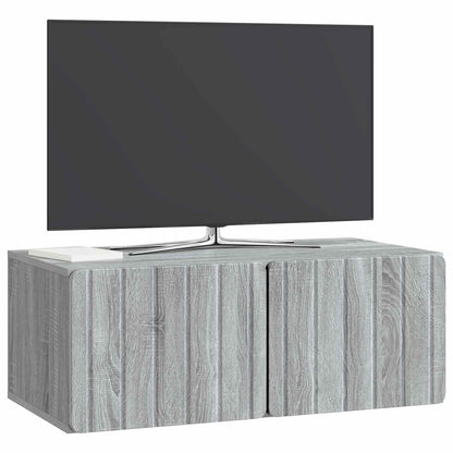 Nástěnná Tv Skříň 78,5 X 41 X 30 Cm Šedý Sonoma