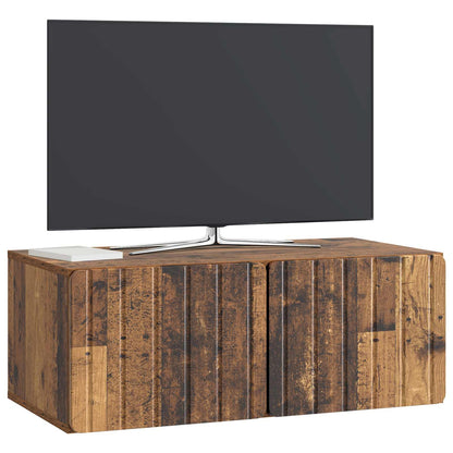 Nástěnná Tv Skříň 78,5 X 41 X 30 Cm Staré Dřevo