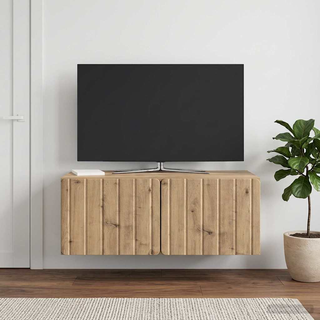 Nástěnná Tv Skříň 78,5 X 41 X 30 Cm Dub Artisan