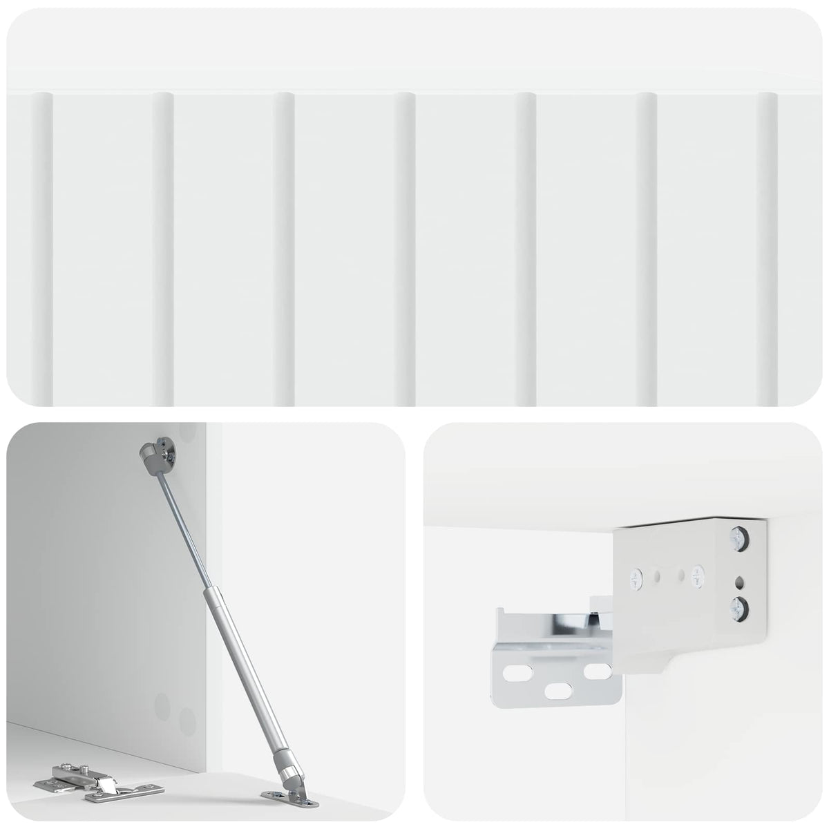 Nástěnná Tv Skříň 98 X 41 X 30 Cm Bílá Kompozitní Dřevo