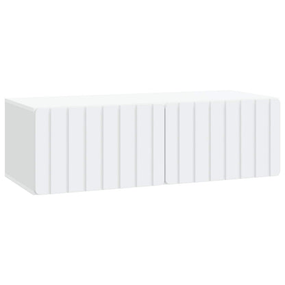 Nástěnná Tv Skříň 98 X 41 X 30 Cm Bílá Kompozitní Dřevo