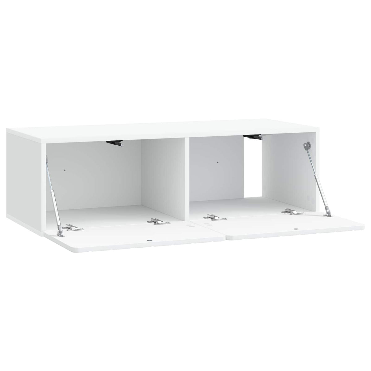 Nástěnná Tv Skříň 98 X 41 X 30 Cm Bílá Kompozitní Dřevo