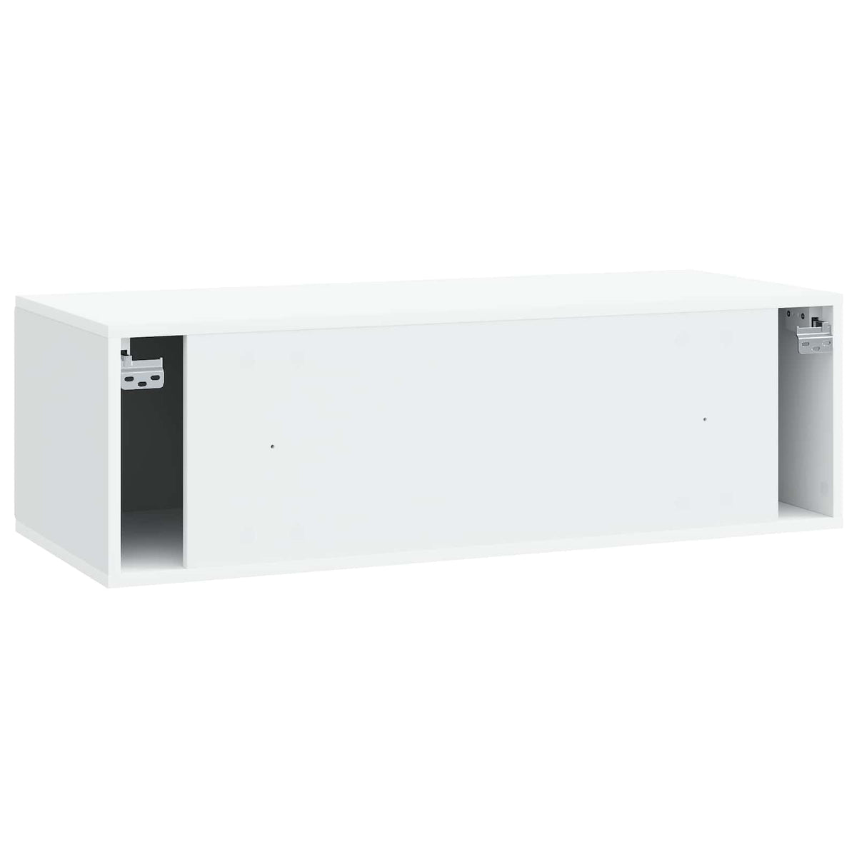 Nástěnná Tv Skříň 98 X 41 X 30 Cm Bílá Kompozitní Dřevo