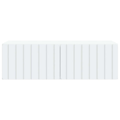 Nástěnná Tv Skříň 98 X 41 X 30 Cm Bílá Kompozitní Dřevo