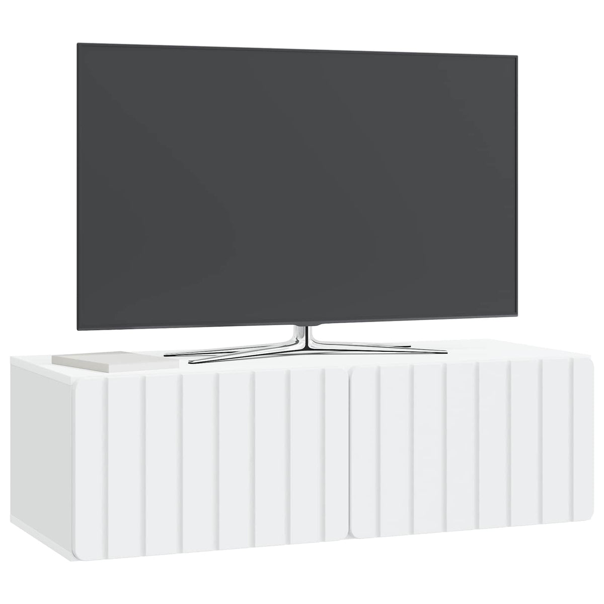 Nástěnná Tv Skříň 98 X 41 X 30 Cm Bílá Kompozitní Dřevo