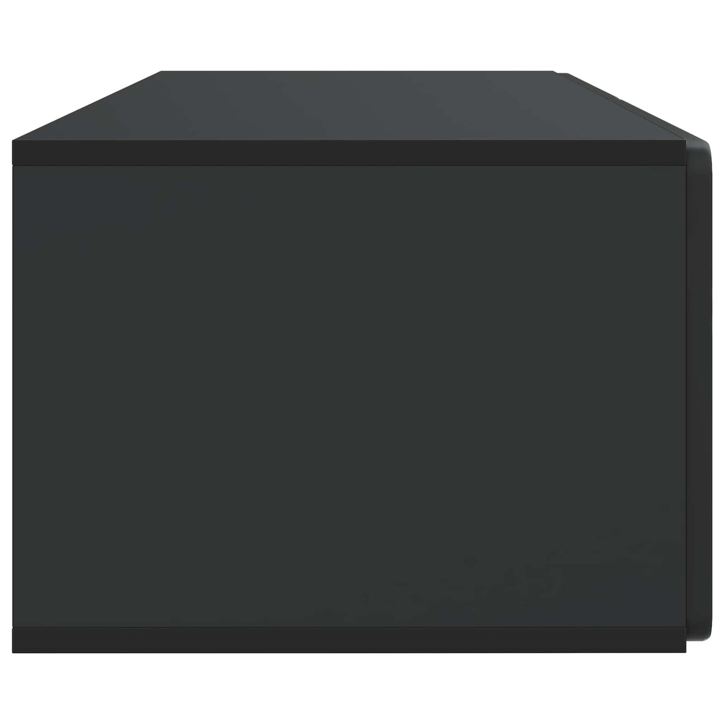 Nástěnná Tv Skříň 98 X 41 X 30 Cm Černá Kompozitní Dřevo