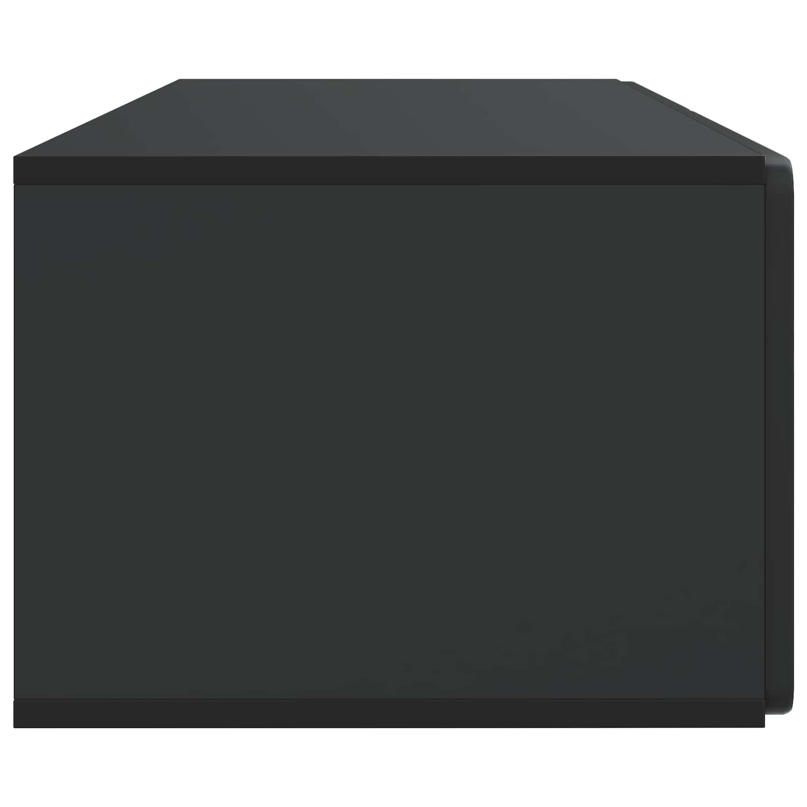 Nástěnná Tv Skříň 98 X 41 X 30 Cm Černá Kompozitní Dřevo