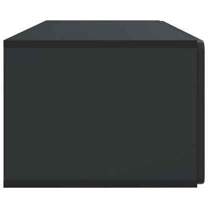 Nástěnná Tv Skříň 98 X 41 X 30 Cm Černá Kompozitní Dřevo