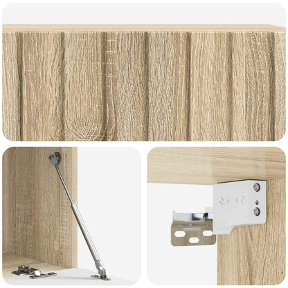 Nástěnná Tv Skříň 98 X 41 X 30 Cm Dub Sonoma Kompozitní Dřevo